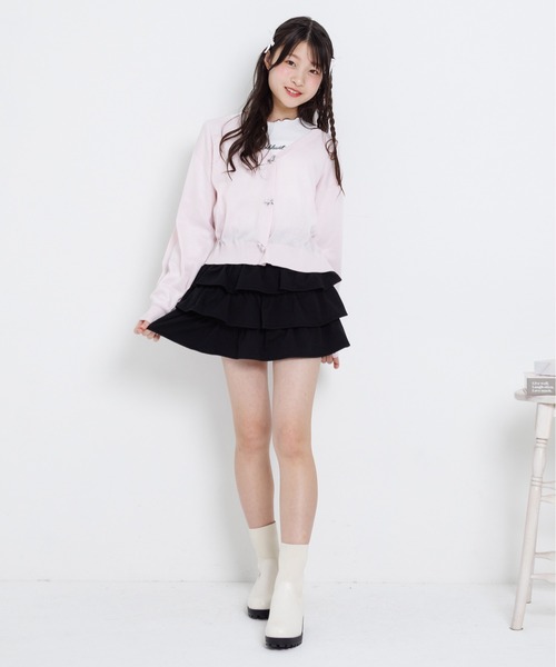 PINKHUNT(ピンクハント)の「PINKHUNT 3段フリルスカート 1319K (トップス別売り)(スカート・キッズ・ブラック/ホワイト・120cm/130cm/140cm/150cm/160cm)」の22枚目の写真