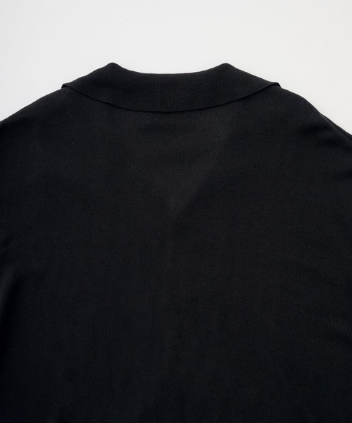 LUENNA(ルエナ)の「【LUENNA】Basic Open-Collar Shirt Cardigan / ベーシックオープンカラーシャツカーディガン(カーディガン/ボレロ・メンズ・ブラック/ブルー・L/M/S)」の8枚目の写真