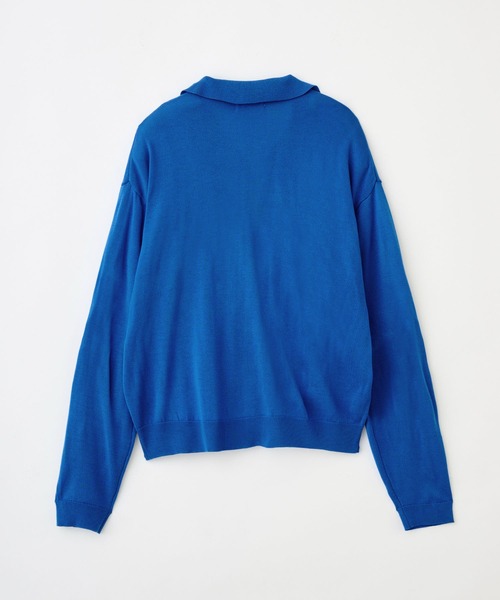 LUENNA(ルエナ)の「【LUENNA】Basic Open-Collar Shirt Cardigan / ベーシックオープンカラーシャツカーディガン(カーディガン/ボレロ・メンズ・ブラック/ブルー・L/M/S)」の14枚目の写真