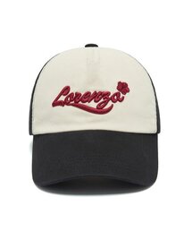 THE IDENTITY PROJECT（ザアイデンティティプロジェクト）の「Lorenzo 5 panel ball-cap [black-cream-burgundy]]（キャップ）」