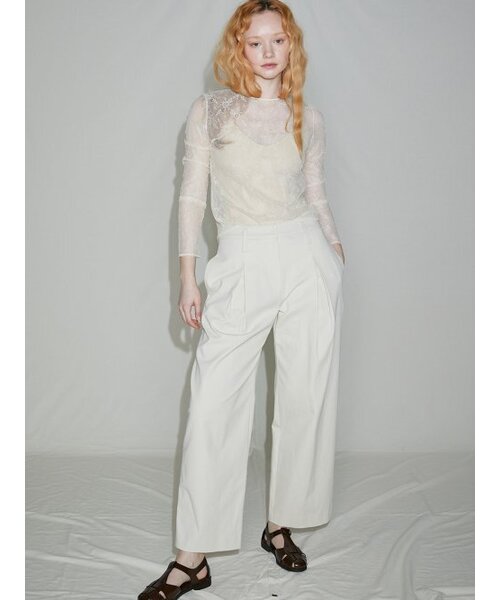 Sorry,Too Much Love(ソーリートゥーマッチラブ)の「Cici Lace Seethrough Top_Ivory(Tシャツ/カットソー・レディース・その他・FREE)」の1枚目の写真