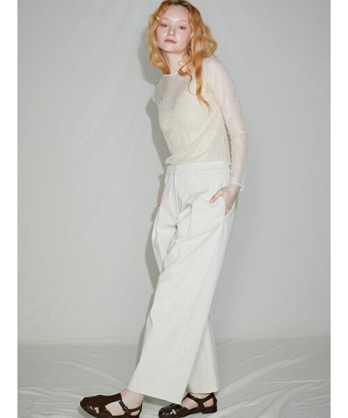 Sorry,Too Much Love(ソーリートゥーマッチラブ)の「Cici Lace Seethrough Top_Ivory(Tシャツ/カットソー・レディース・その他・FREE)」の3枚目の写真