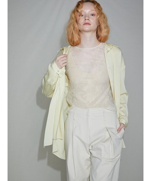 Sorry,Too Much Love(ソーリートゥーマッチラブ)の「Cici Lace Seethrough Top_Ivory(Tシャツ/カットソー・レディース・その他・FREE)」の4枚目の写真