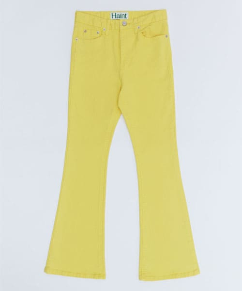 HAINT(ヘイント)の「VIVID SLIM BOOTCUT PANTS_7COLORS_YELLOW(その他パンツ・レディース・その他・S/M/L)」の2枚目の写真