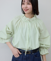 SLOBE IENA（スローブイエナ）の「《追加》タイプライターフリルブラウス（シャツ/ブラウス）」