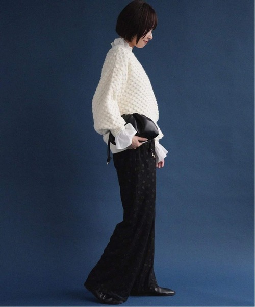 SLOBE IENA（スローブイエナ）の「《追加》タイプライターフリルブラウス（シャツ/ブラウス・レディース・ホワイト/グリーン/ブルー/ベージュ/イエロー・FREE）」の16枚目の写真