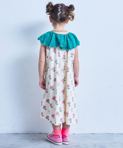 MARKEY'S(マーキーズ)の「フレアーカラーワンピース(ワンピース・キッズ・ラベンダー/レッド系その他/イエロー系その他/ピンク系その他・120/110/100/90/150/140/130)」の8枚目の写真