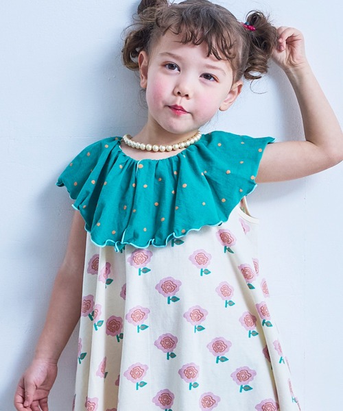 MARKEY'S(マーキーズ)の「フレアーカラーワンピース(ワンピース・キッズ・ラベンダー/レッド系その他/イエロー系その他/ピンク系その他・120/110/100/90/150/140/130)」の7枚目の写真