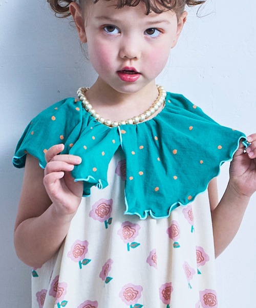 MARKEY'S(マーキーズ)の「フレアーカラーワンピース(ワンピース・キッズ・ラベンダー/レッド系その他/イエロー系その他/ピンク系その他・120/110/100/90/150/140/130)」の6枚目の写真