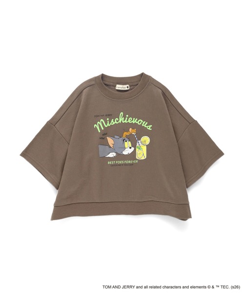 BRANSHES(ブランシェス)の「【トムとジェリー】スウェット7分袖Tシャツ(Tシャツ/カットソー・キッズ・ブラウン/チャコールグレー/アイボリー・120/110/130/90/100)」の14枚目の写真