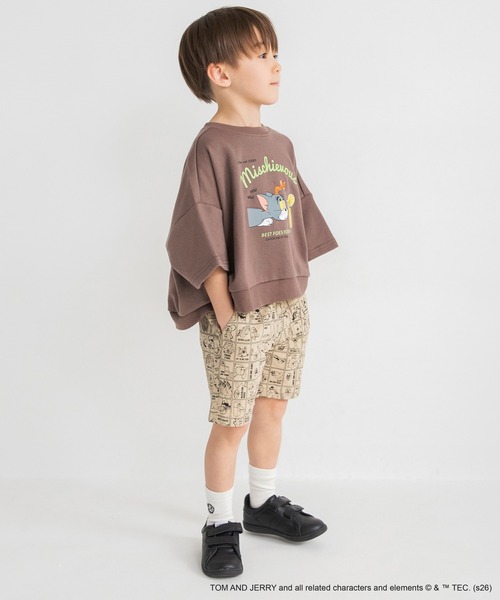 BRANSHES(ブランシェス)の「【トムとジェリー】スウェット7分袖Tシャツ(Tシャツ/カットソー・キッズ・ブラウン/チャコールグレー/アイボリー・120/110/130/90/100)」の16枚目の写真