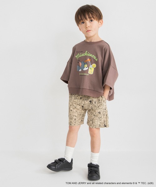 BRANSHES(ブランシェス)の「【トムとジェリー】スウェット7分袖Tシャツ(Tシャツ/カットソー・キッズ・ブラウン/チャコールグレー/アイボリー・120/110/130/90/100)」の17枚目の写真