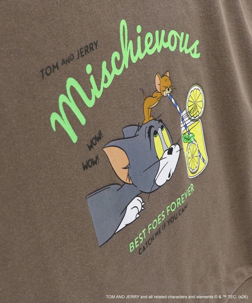 BRANSHES(ブランシェス)の「【トムとジェリー】スウェット7分袖Tシャツ(Tシャツ/カットソー・キッズ・ブラウン/チャコールグレー/アイボリー・120/110/130/90/100)」の18枚目の写真