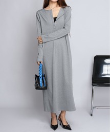 by LEGNA（バイレグナ）の「【選べる丈感】リブマキシヘンリーネックワンピース（ワンピース）」