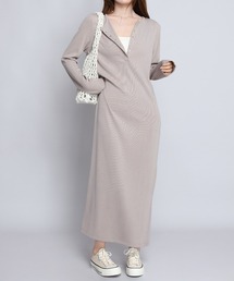 by LEGNA（バイレグナ）の「【選べる丈感】リブマキシヘンリーネックワンピース（ワンピース）」