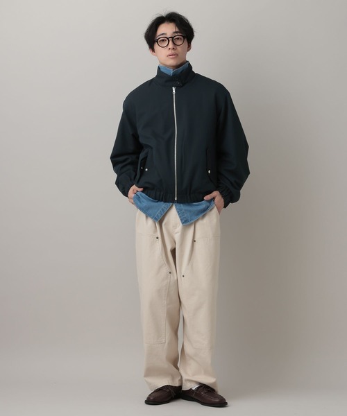 RAGEBLUE（レイジブルー）の「Reversible Stand Neck Bourbon/リバーシブルTRスタンドネックブルゾン（ブルゾン・メンズ・ネイビー/ベージュ・MEDIUM/LARGE）」の21枚目の写真