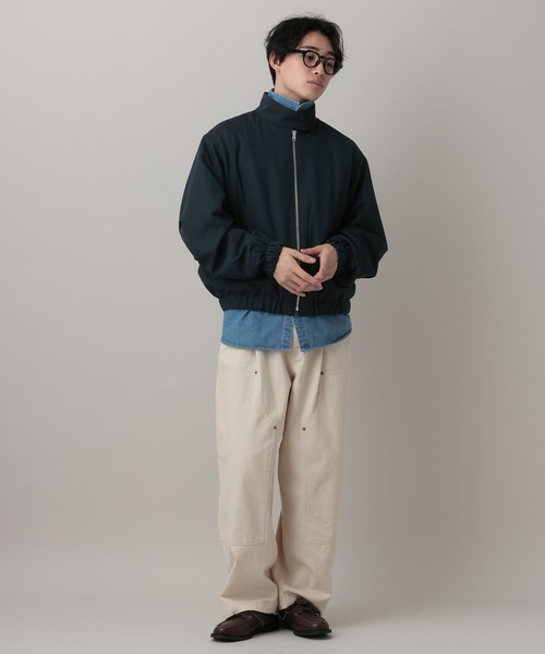 RAGEBLUE（レイジブルー）の「Reversible Stand Neck Bourbon/リバーシブルTRスタンドネックブルゾン（ブルゾン・メンズ・ネイビー/ベージュ・MEDIUM/LARGE）」の22枚目の写真