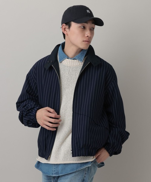 RAGEBLUE（レイジブルー）の「Reversible Stand Neck Bourbon/リバーシブルTRスタンドネックブルゾン（ブルゾン・メンズ・ネイビー/ベージュ・MEDIUM/LARGE）」の18枚目の写真