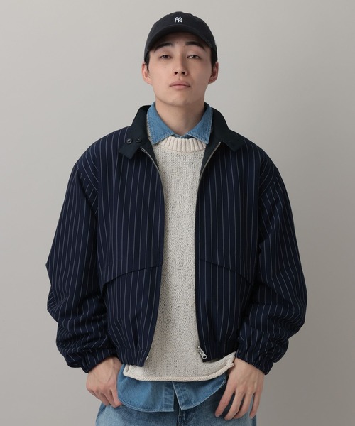 RAGEBLUE（レイジブルー）の「Reversible Stand Neck Bourbon/リバーシブルTRスタンドネックブルゾン（ブルゾン・メンズ・ネイビー/ベージュ・MEDIUM/LARGE）」の19枚目の写真