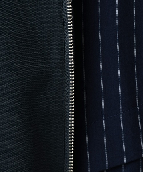 RAGEBLUE（レイジブルー）の「Reversible Stand Neck Bourbon/リバーシブルTRスタンドネックブルゾン（ブルゾン・メンズ・ネイビー/ベージュ・MEDIUM/LARGE）」の7枚目の写真