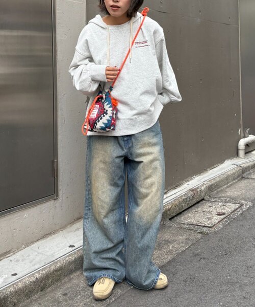 CIAOPANIC TYPY(チャオパニックティピー)の「【SOUNDSGOOOOD】ゴブラン巾着バッグ(ショルダーバッグ・レディース・ブラック/アイボリー・ONE SIZE)」の6枚目の写真