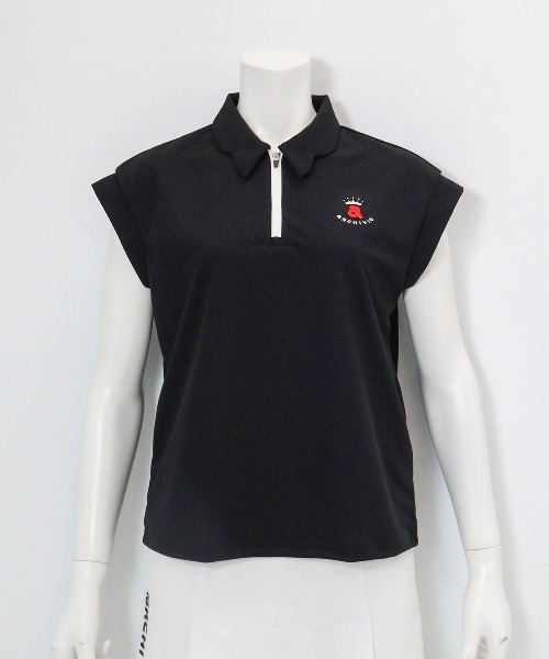 archivio(アルチビオ)の「<LADIES>UV速乾ジップ襟プルオーバー(Tシャツ/カットソー・レディース・ホワイト/レッド/ライトブルー/ブラック・L/M/S)」の9枚目の写真