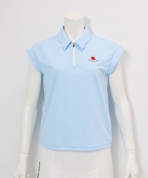 archivio(アルチビオ)の「<LADIES>UV速乾ジップ襟プルオーバー(Tシャツ/カットソー・レディース・ホワイト/レッド/ライトブルー/ブラック・L/M/S)」の13枚目の写真