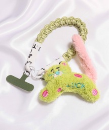 ALWAYS GOOD TIME（オルウェイズグッドタイム）の「もふもふネコチャーム付き スマホショートストラップ / ハンドストラップ（スマホグッズ）」
