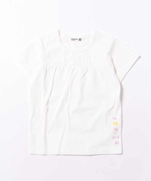 RAGMART(ラグマート)の「カットソー半袖Tシャツ(Tシャツ/カットソー・キッズ・オフホワイト/イエロー/ピンク・120cm/100cm/110cm)」の1枚目の写真