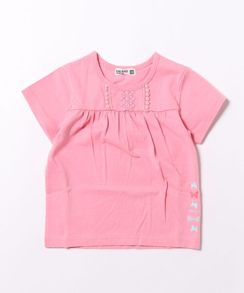 RAGMART(ラグマート)の「カットソー半袖Tシャツ(Tシャツ/カットソー・キッズ・オフホワイト/イエロー/ピンク・120cm/100cm/110cm)」の3枚目の写真