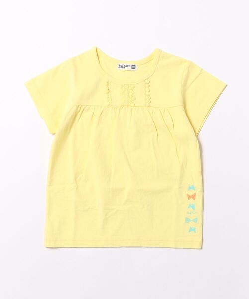 RAGMART(ラグマート)の「カットソー半袖Tシャツ(Tシャツ/カットソー・キッズ・オフホワイト/イエロー/ピンク・120cm/100cm/110cm)」の2枚目の写真