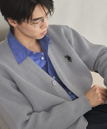 U.S. POLO ASSN.（ユーエスポロアッスン）の「U.S. POLO ASSN.畦編みVネックカーディガン（カーディガン/ボレロ）」