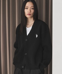 U.S. POLO ASSN.（ユーエスポロアッスン）の「U.S. POLO ASSN.畦編みVネックカーディガン（カーディガン/ボレロ）」