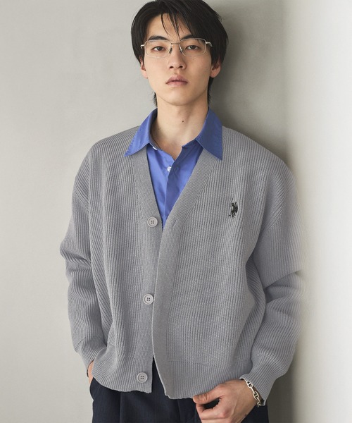 U.S. POLO ASSN.(ユーエスポロアッスン)の「U.S. POLO ASSN.畦編みVネックカーディガン(カーディガン/ボレロ・メンズ・ブラック/ネイビー/グレー・S/M/L)」の18枚目の写真
