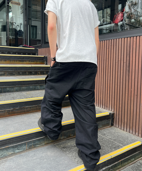 KICHUL（キチョル）の「Asym Vintage Cargo Pants (Washed Black)（その他パンツ・レディース・その他・SMALL/MEDIUM/LARGE）」の3枚目の写真
