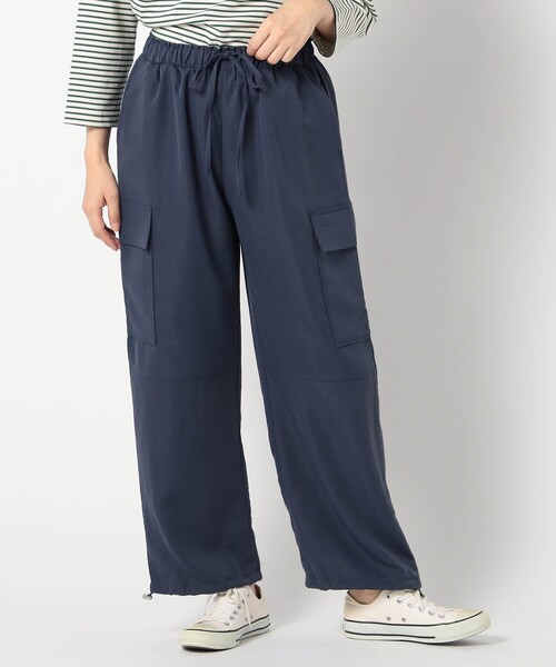 Grand PARK(グランドパーク)の「エステルワッシャー 2WAYカーゴパンツ(その他パンツ・レディース・チャコールグレー/ベージュ/ネイビー・FREE)」の7枚目の写真