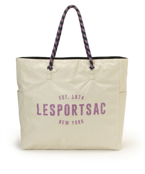 LeSportsac(レスポートサック)の「LARGE 2 WAY TOTE 2ウェイビスケットベージュ/ディープシー(トートバッグ・レディース・ベージュ・FREE)」の9枚目の写真