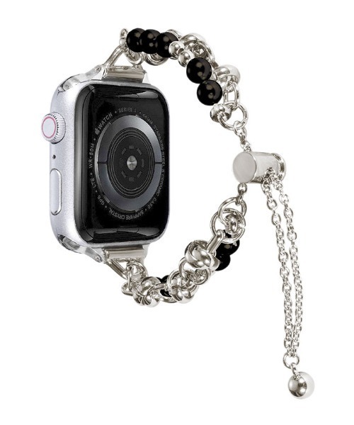 Urban Coral（アーバンコーラル）の「Apple Watch Band / アップルウォッチ ブレスレット チェーンバンド / Urban Coral（デジタル腕時計・レディース・ホワイト/シルバー×ブラック/ピンクゴールド/ブラック・40mm）」の12枚目の写真
