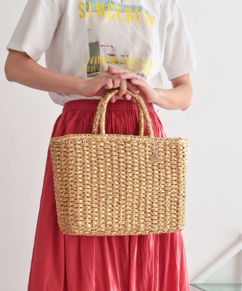 T・S・L（ティーエスエル）の「メタリックミックスペーパートートバッグ（かごバッグ・レディース・ゴールド/ブラック/シルバー・FREE）」の17枚目の写真