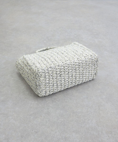 T・S・L（ティーエスエル）の「メタリックミックスペーパートートバッグ（かごバッグ・レディース・ゴールド/ブラック/シルバー・FREE）」の7枚目の写真