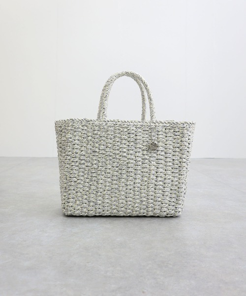 T・S・L（ティーエスエル）の「メタリックミックスペーパートートバッグ（かごバッグ・レディース・ゴールド/ブラック/シルバー・FREE）」の4枚目の写真