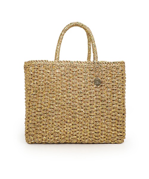 T・S・L（ティーエスエル）の「メタリックミックスペーパートートバッグ（かごバッグ・レディース・ゴールド/ブラック/シルバー・FREE）」の11枚目の写真