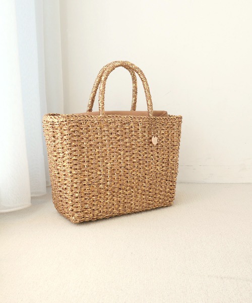 T・S・L（ティーエスエル）の「メタリックミックスペーパートートバッグ（かごバッグ・レディース・ゴールド/ブラック/シルバー・FREE）」の19枚目の写真