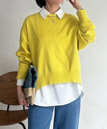 un dix cors | ニットセットレイヤープルオーバー(ニット/セーター)