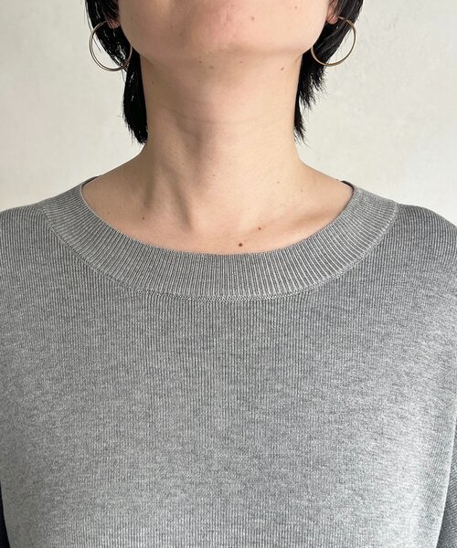 un dix cors（アンディコール）の「ニットセットレイヤープルオーバー（ニット/セーター・レディース・グレー/ホワイト/ブラック/イエロー・FREE）」の17枚目の写真