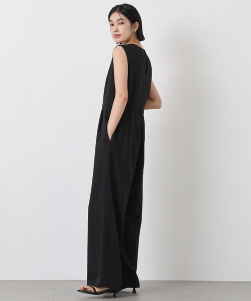 CHIGNON（シニヨン）の「ジャケット付きサロペット（ワンピース・レディース・モカ/ブラック・FREE）」の4枚目の写真