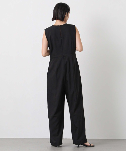 CHIGNON（シニヨン）の「ジャケット付きサロペット（ワンピース・レディース・モカ/ブラック・FREE）」の5枚目の写真