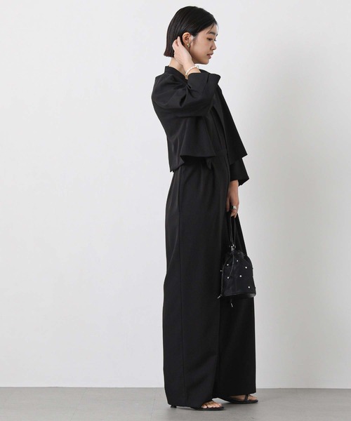 CHIGNON（シニヨン）の「ジャケット付きサロペット（ワンピース・レディース・モカ/ブラック・FREE）」の11枚目の写真