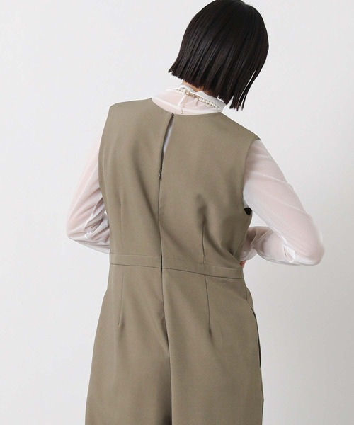 CHIGNON（シニヨン）の「ジャケット付きサロペット（ワンピース・レディース・モカ/ブラック・FREE）」の19枚目の写真
