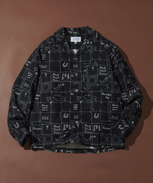 Chah Chah Original Jacquard L/S shirt — жаккардовая рубашка с длинным рукавом